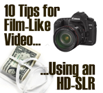 budget tips for video effects that look like film