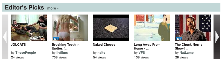 Revver recognizes brilliance of Naked Cheese by Nalts