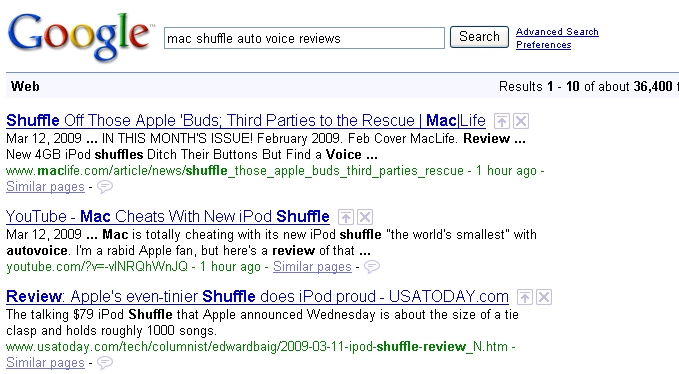 mac shuffle autovoice review
