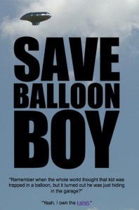 Save Balloon Boy tshirt