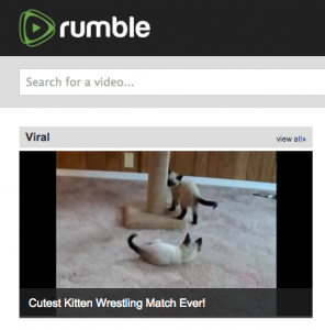 Rumble: Because the world needs another video-sharing site for cats.